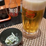 海人 - オリオン生ビールとお通し