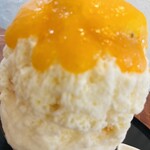 こひる庵 - 柿みつの下はチーズクリーム！