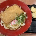 Tokutoku - きつねうどん（３玉）＆ とり唐天２個