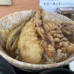 Soba Kazuya - 本日の蕎麦セットのイカ天丼