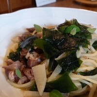 MATSU - べかと竹の子とわかめのパスタ❤️