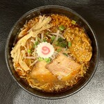 Menya Sou - 【限定】至福の旨辛スパイシーキムチ納豆麺(1,280円)