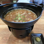 麺屋時茂 - 時茂つけ麺の汁！！柚子胡椒つき！！