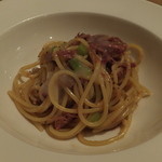 コルツ - 2013/10　あかり農場の豚すね肉とあけびのパスタ