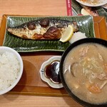 Nanaya - 大名豚汁変更塩サバ焼き定食
