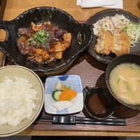 ダイナミックキッチン&バー 響  新宿サザンタワー店 - 豚と茄子の麻辣醤炒めと舞茸海老カツ膳 ダイナミックキッチン&バー 響  新宿サザンタワー店 - 豚と茄子の麻辣醤炒めと舞茸海老カツ膳