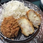 ジャンボ海老まるやま門田店 - 少なめコロッケ、ヒレ定食　税込1078円