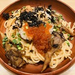 Di Giulietta - 秋鮭と舞茸の明太子スパゲッティ　いくら添え