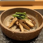 Sushi Shirokane Saeki - 松茸、つぶ貝