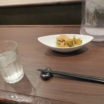 担担麺 胡 - 先ずは箸休めにいったらきます♪