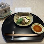 銀座 吉兆 - 酢橘だけでいただく