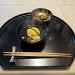 銀座 吉兆 - 椀は海老真薯と松茸