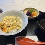 銀座 吉兆 - 鱧と松茸の卵とじ丼