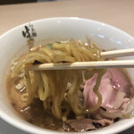 Raxamen Hayashida - 味噌ラーメン　麺リフト