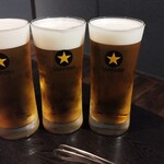 炭火焼肉 華やま - 生ビール