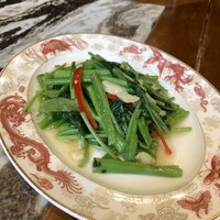 全聚徳 銀座店 - 空心菜（大蒜）