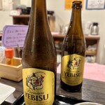 定食とほろ酔い しょうが焼きや - エビスビール