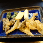 山猫軒 - 服部養鼈場の１０年物親スッポンのエンペラの酢味噌和え（以下写真２５枚２０１３年スッポンコース１４０００円）