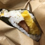 Pork tamago onigiri - 