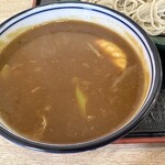 Sukaya - 【2023.10.02(月)】カレーそばせいろ（並盛）880円のスープ