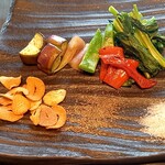 鉄板焼 さがみ - 野菜は素材＆火入れの技を感じる