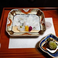 鈴おき - ヒラメの薄造り