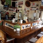 ノロッコ＆8001 - 塘路駅の駅舎内に喫茶店