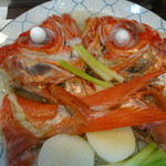 美よし野寿司 - キンメ骨蒸し