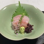 山ばな平八茶屋 - 一塩のぐじ（浜塩のぐじ）　二杯酢で