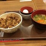 Sukiya - 2015/12/04 牛丼とん汁たまごセット