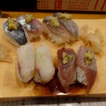 立ち喰い寿司 大松 - アジ、イワシ、ヒラメ、カツオ