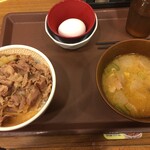 Sukiya - 2018/12/08 牛丼とん汁たまごセット