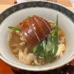 銀座 しのはら - 伊勢海老 九条ネギの鍋