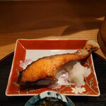 お料理ひろせ - ランチ 焼き魚 しゃけ、1,300円。