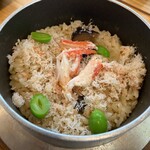 彩食茶房松の実 - 料理写真:ズワイガニ釜めしアップ