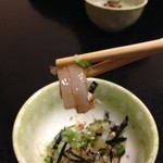 炭火焼牛タン 多賀城 - イカがもっちり、箸休めだねこちらは・・・