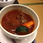 炭火焼牛タン 多賀城 - 真打ち登場！超柔らかいタンシチュー(ズッキーニーまで入っている）