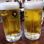 Maruchiba - 生ビールで乾杯！