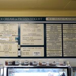 Prince Puckler's Eugene's Own Gourmet Ice Cream - Menu boards