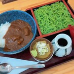 藪そば処　八文目 - カレーライスとおそばセット(冷たいそば)