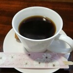 キッチン ブルー グローブ - ホットコーヒーのアップ