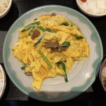 中華ダイニング 粋 - 牛肉と玉子炒め定食