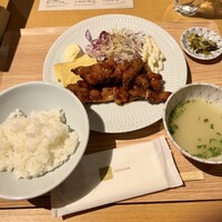 鶏料理 清水 - 照り焼き定食1200円