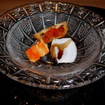 鮨・日本料理 暦 - あん肝　小芋　酒蒸し