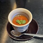 川久 - デザートです　酒粕とさつまいもぷりん