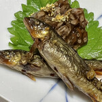 Unagi Aoyama - 前菜7点盛り　子持ち鮎の甘露煮とうなぎ肝の煮凍り