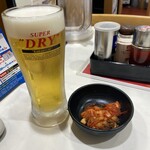 餃子の王将 - この日はちょい飲みセットをオーダー