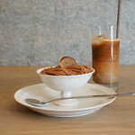 SSYET - スイーツ＋ドリンク（1300円） ・モンブラン ・アイスカフェラテ