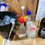 シン たちろまん - 金宮割用焼酎（180ml 250円）＋ホッピー（黒） 250円