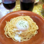 サイゼリヤ - 半熟卵のペペロンチーノ￥319